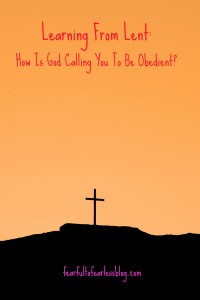 Cross at sunset or sunrise.