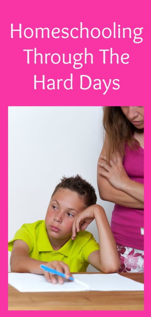 Some days homeschooling is hard, frustrating, and just plain ugly. Follow this advice to get through your hardest days. #homeschool #homeschooling 