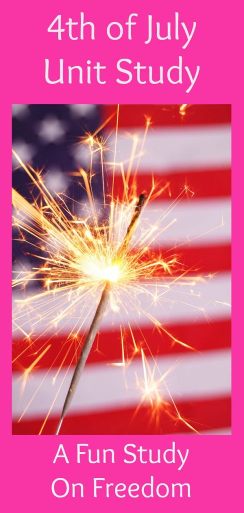 Don't let 4th of July slip by and just be another day to have fun in the sun. Celebrate this 4th of July with a fun study on freedom. #homeschool #4thofjuly #independenceday 