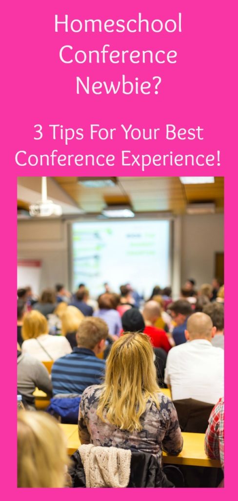 Are you considering going to a homeschool conference this year? Follow these 3 simple tips to avoid the overwhelm and have your best conference experience! #homeschool #homeschoolconference 