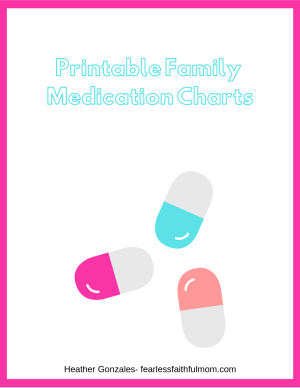 Printable Family Medication Charts
