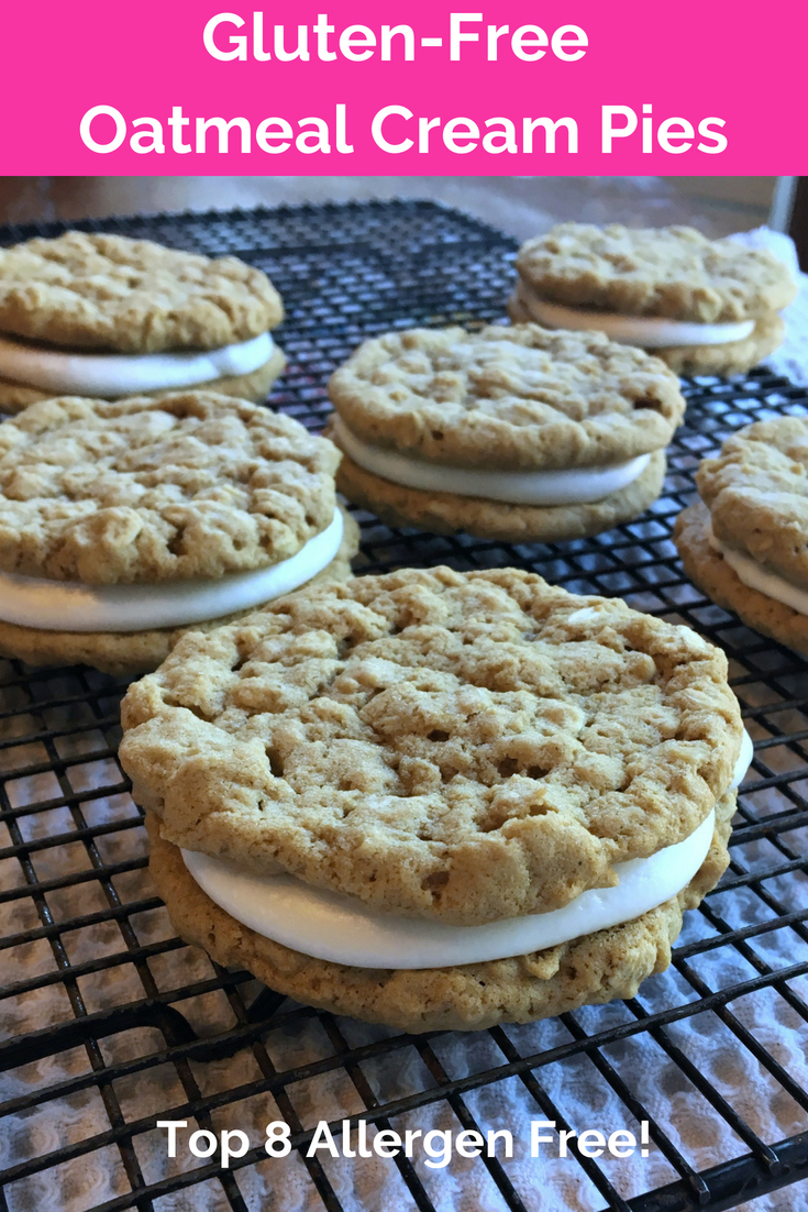 Gluten-Free, Dairy-Free Oatmeal Cream Pies