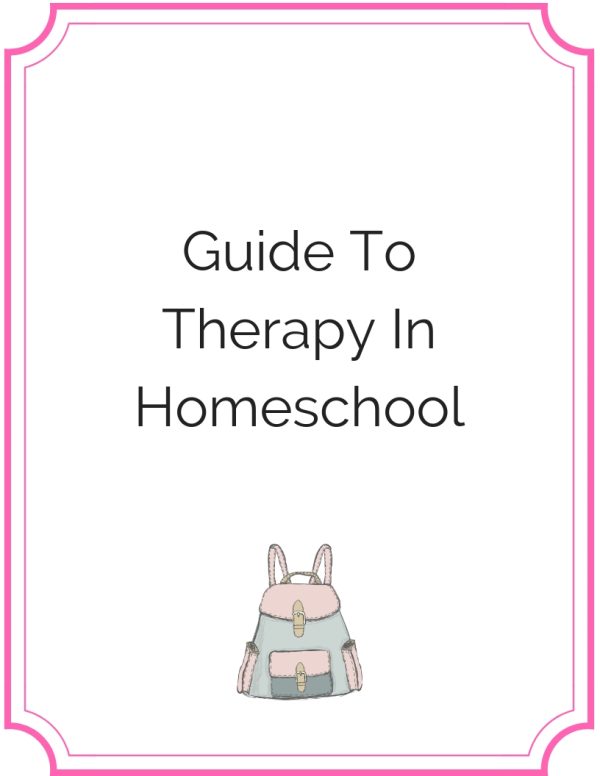 Guide To Therapy In Homeschool