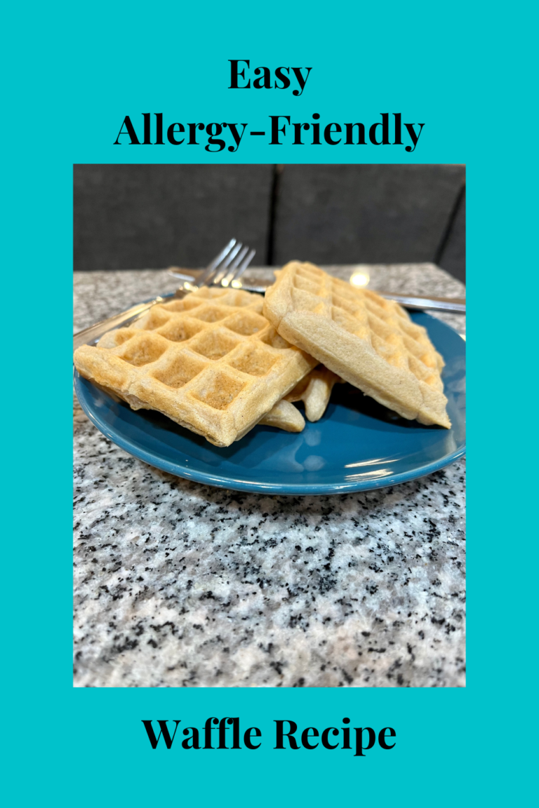 This allergy friendly waffle recipe makes a perfect brunch treat or a freezer meal for a quick breakfast on the go!