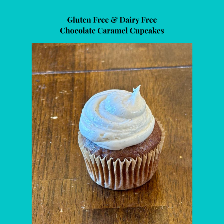 These easy gluten free & dairy-free chocolate caramel cupcakes with rich salted caramel buttercream are a perfect allergy friendly treat!