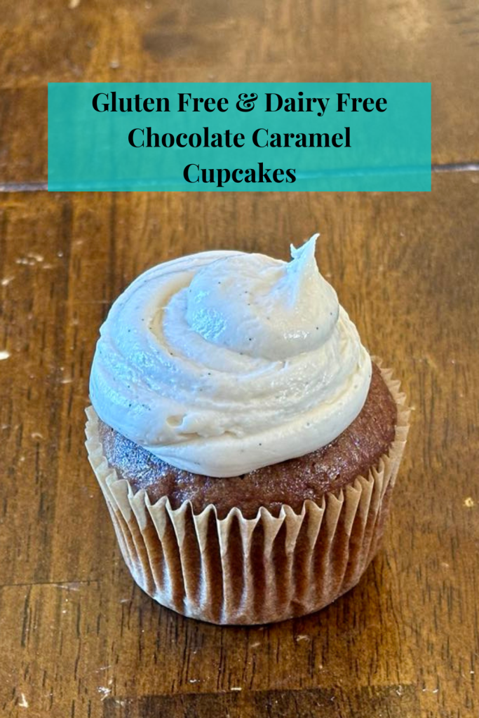 These easy gluten free & dairy-free chocolate caramel cupcakes with rich salted caramel buttercream are a perfect allergy friendly treat!